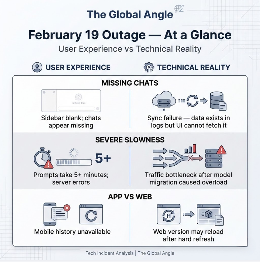 Gemini chat vanished bug Feb 19