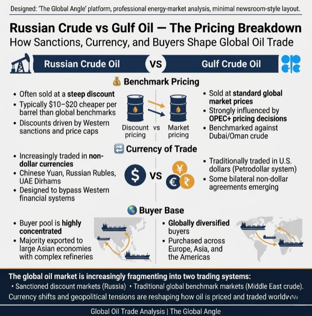 Russian vs Gulf Crude Oil Price Comparison 