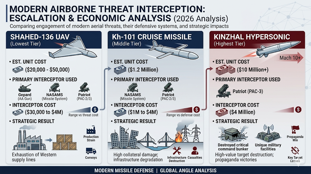 Russia Ukraine War Air War Cost-Exchange Matrix