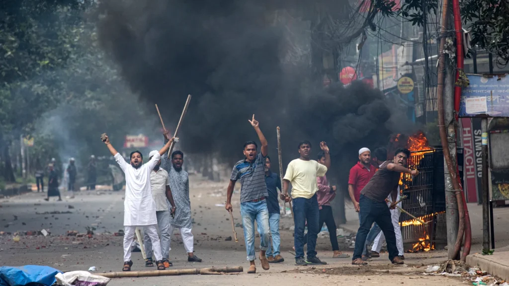 Unrest in Bangladesh as protests and security forces clash amid violence