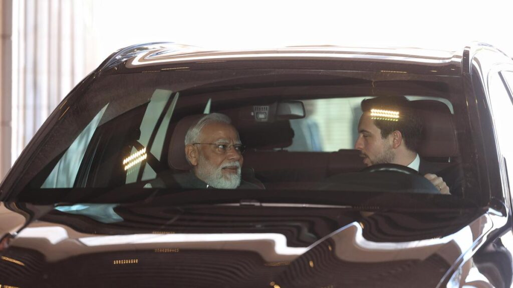 Modi Jordan visit Crown Prince gesture