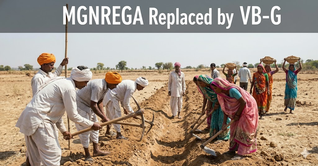 MGNREGA Replaced by VB–G RAM G